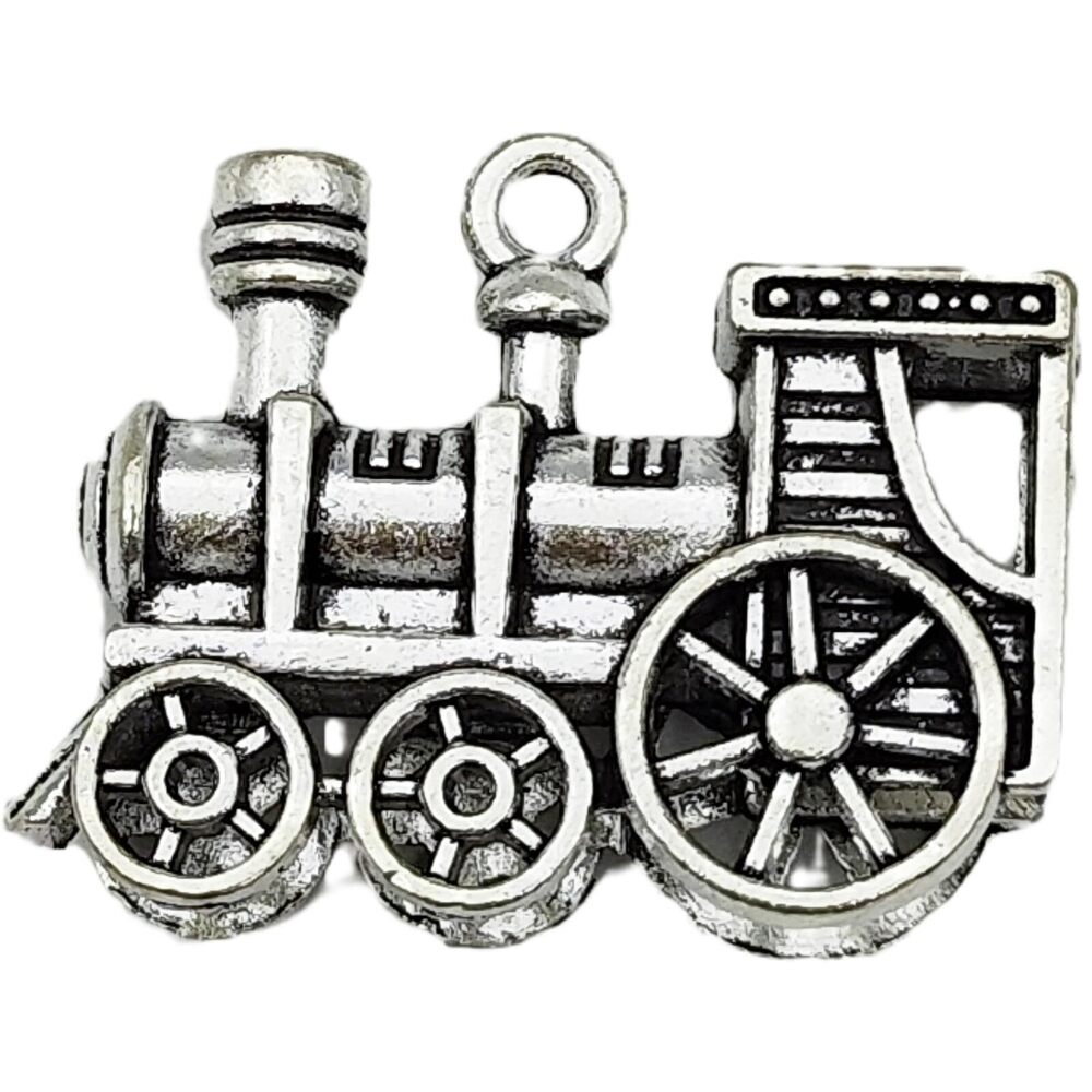 4013 10pcs Antiqued Tibetan Silver Alloy Train Charms Pendants for DIY